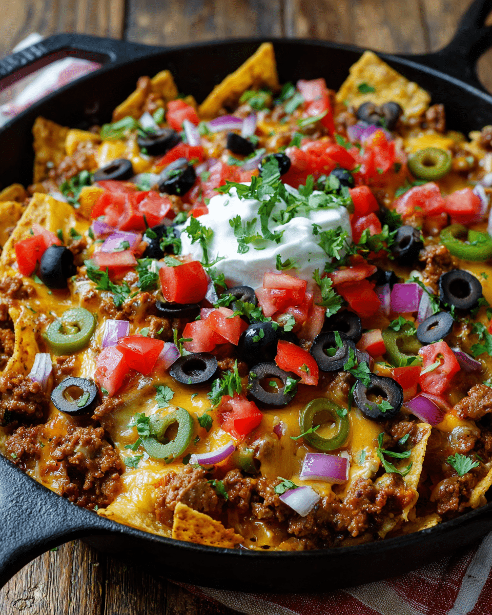 Banana Pepper Nacho Skillet