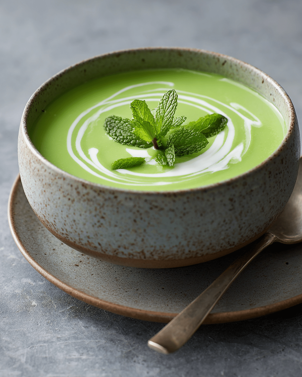 Mint Pea Soup – Chilled