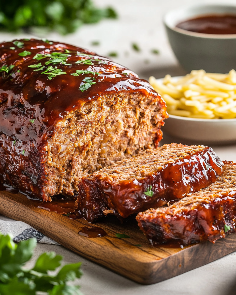 Easy BBQ Glazed Meatloaf