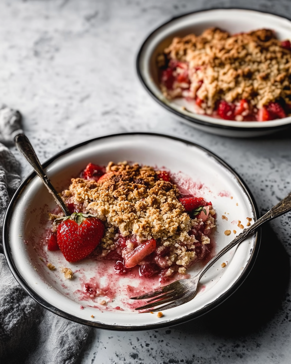 Strawberry Rhubarb Crumble