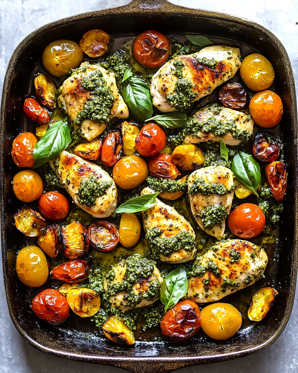 One-Pan Pesto Chicken Breast