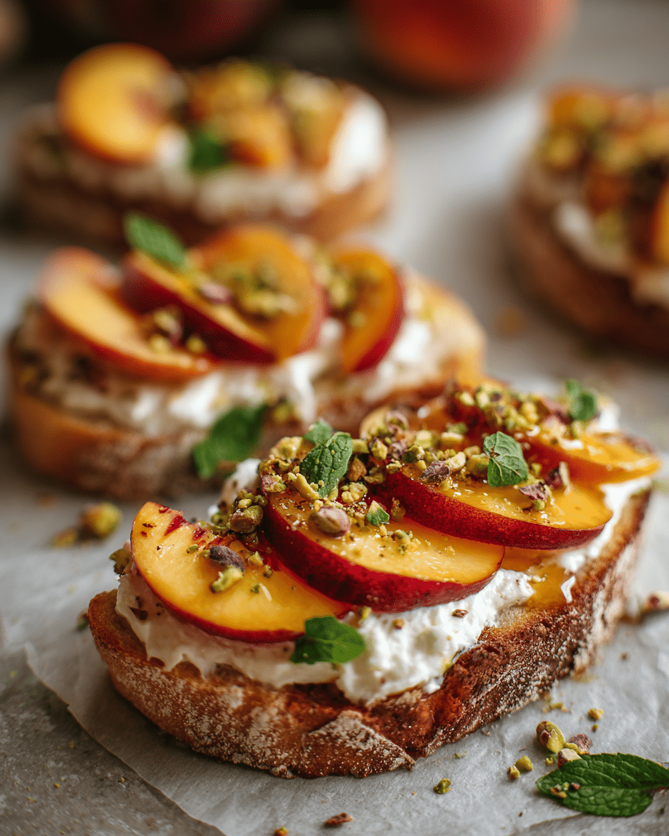 Peaches & Ricotta Toast