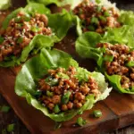 Turkey Lettuce Wraps with Asian Sauce