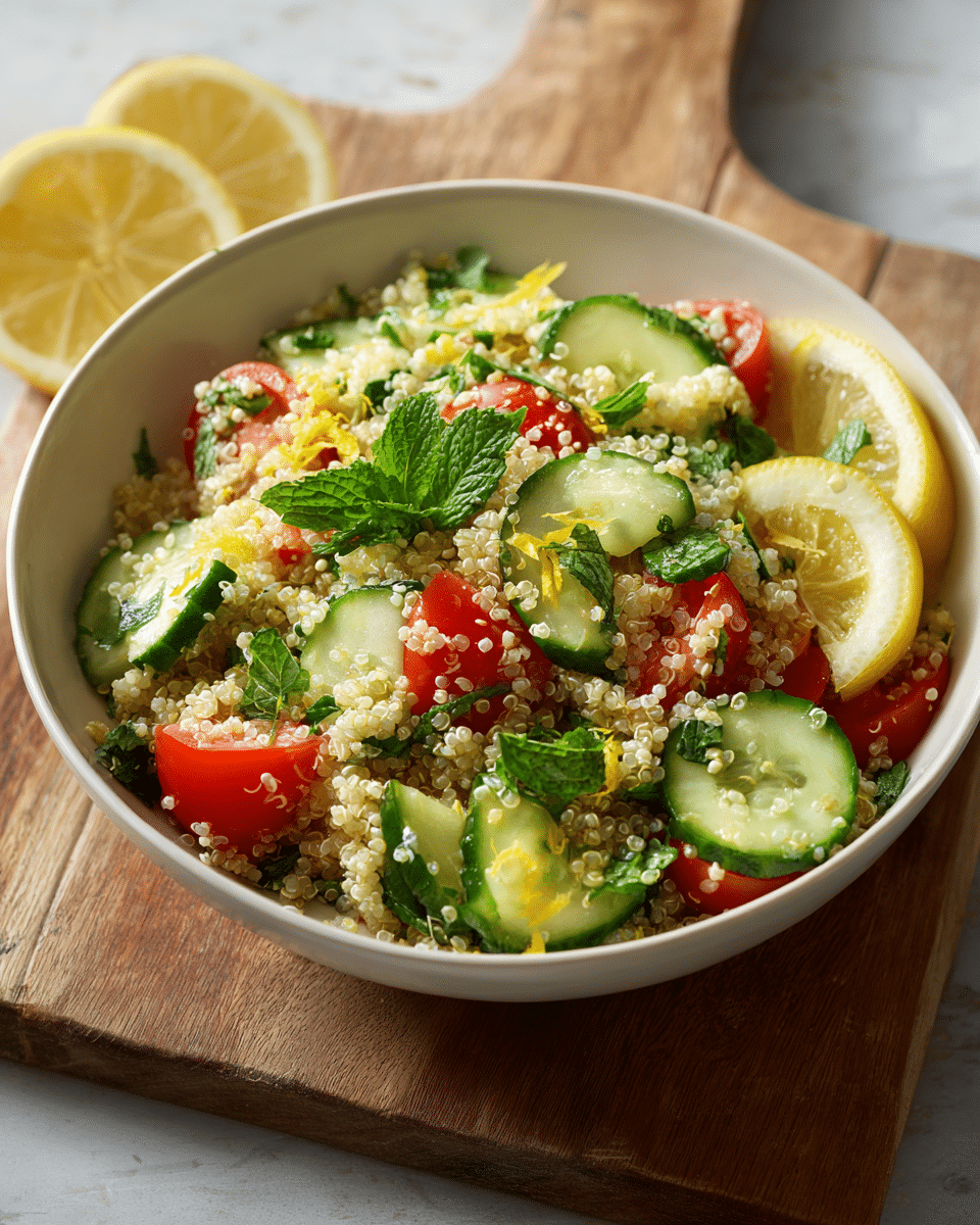 Lemon Mint Quinoa Salad