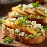 Summer Peach & Avocado Toast