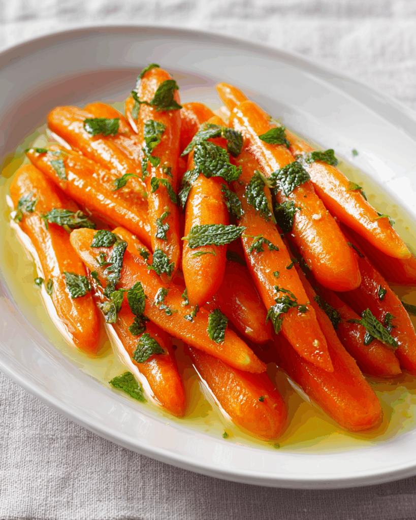 Mint-Glazed Carrots with Honey