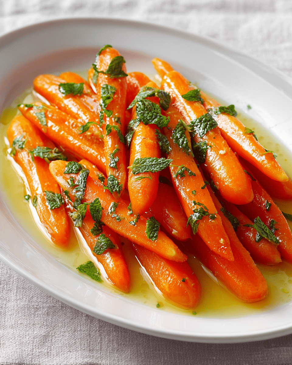 Mint-Glazed Carrots with Honey