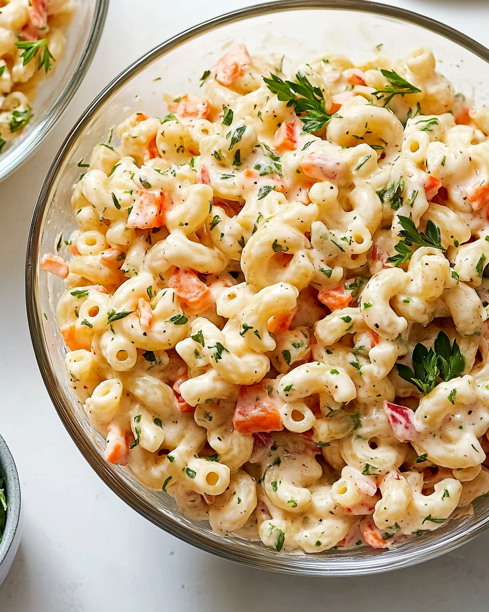 Diners, Drive-Ins & Dives Inspired Macaroni Salad