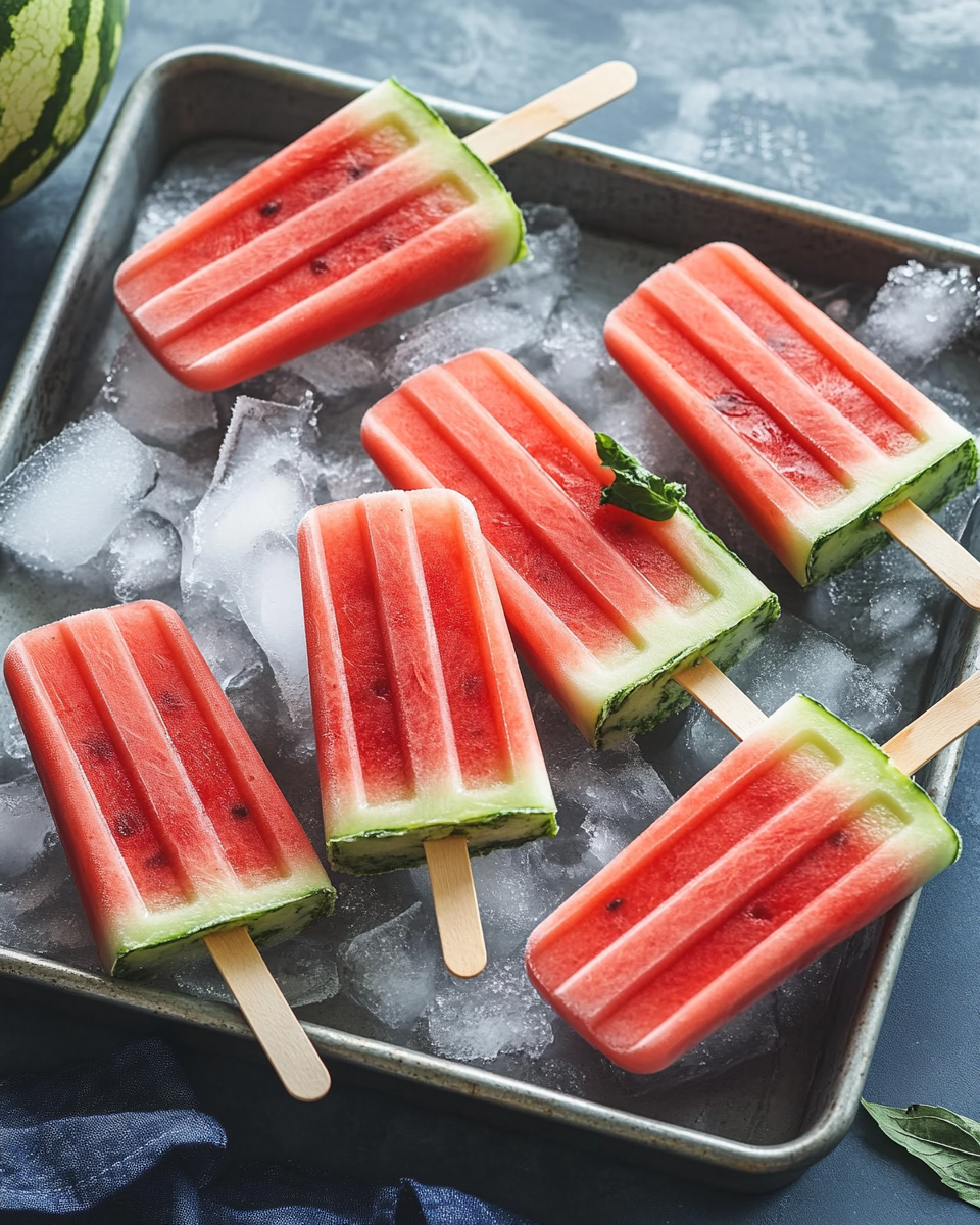 Frozen Watermelon Pops