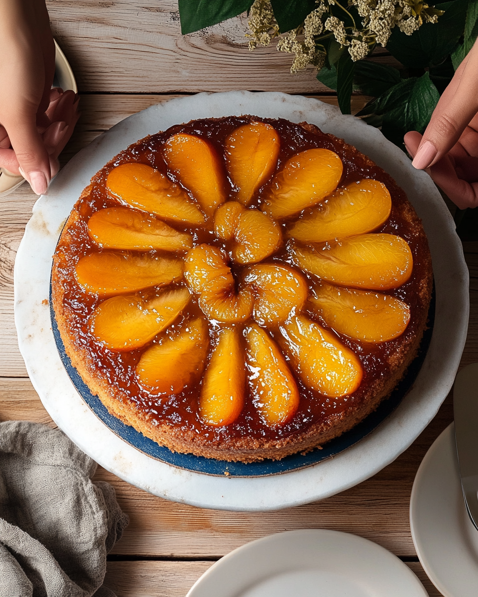 Caramel Peach Upside Delight