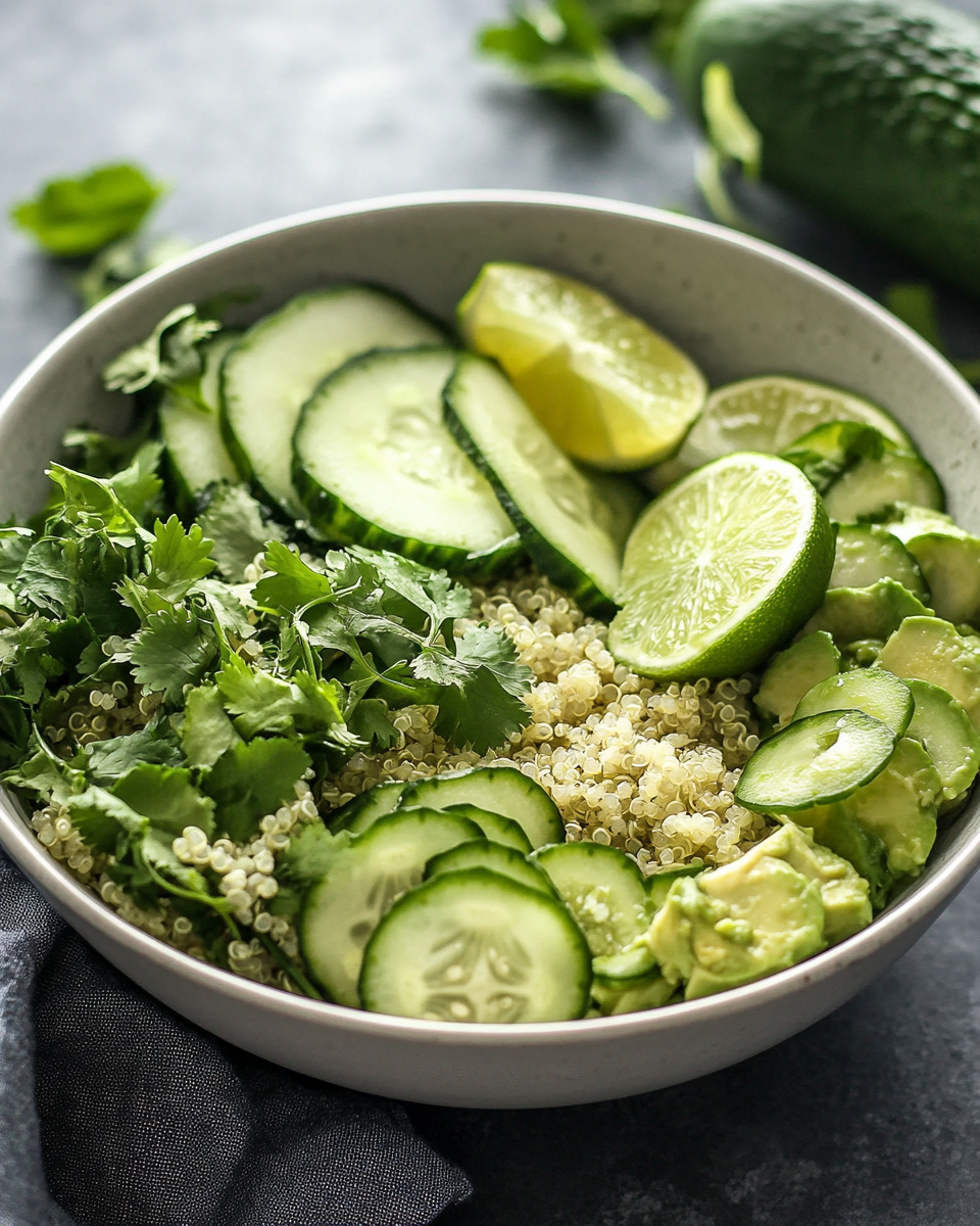 Cucumber Avocado Summer Bowl