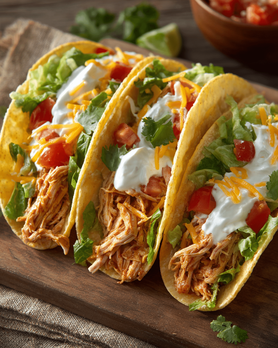 Banana Pepper Ranch Chicken Tacos