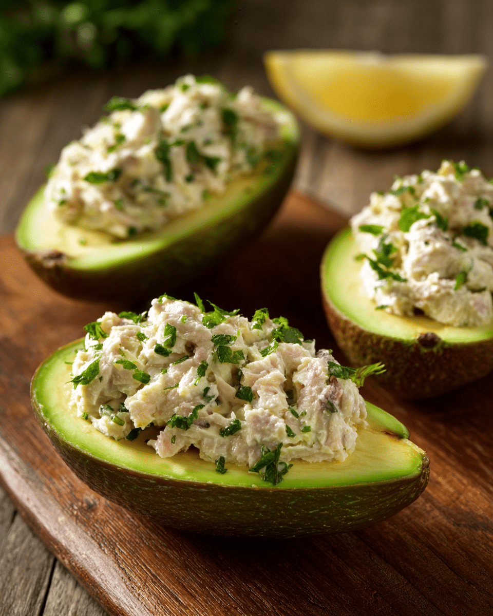 Light Tuna Stuffed Avocados