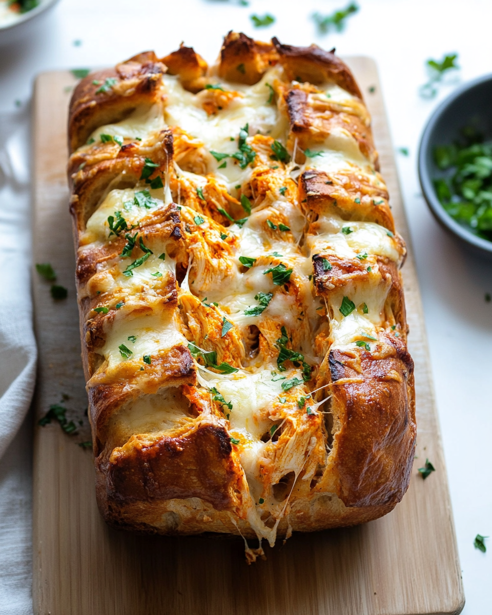 Buffalo Chicken Pull-Apart Bread