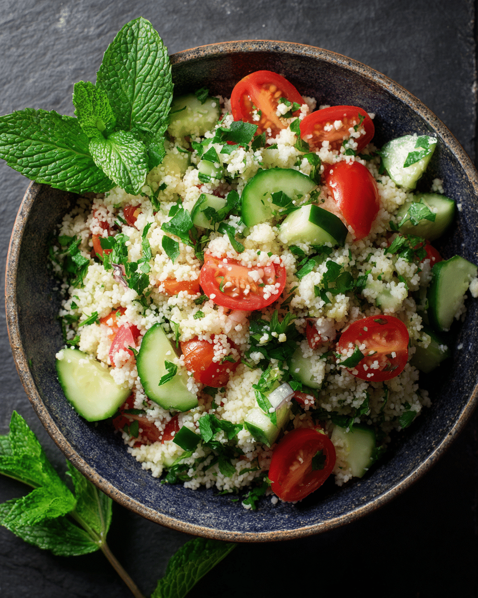 Mint Herb Couscous Salad
