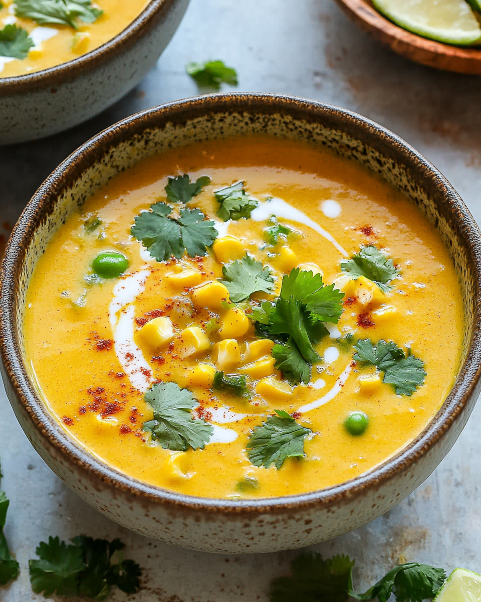 Coconut Curry Corn Soup