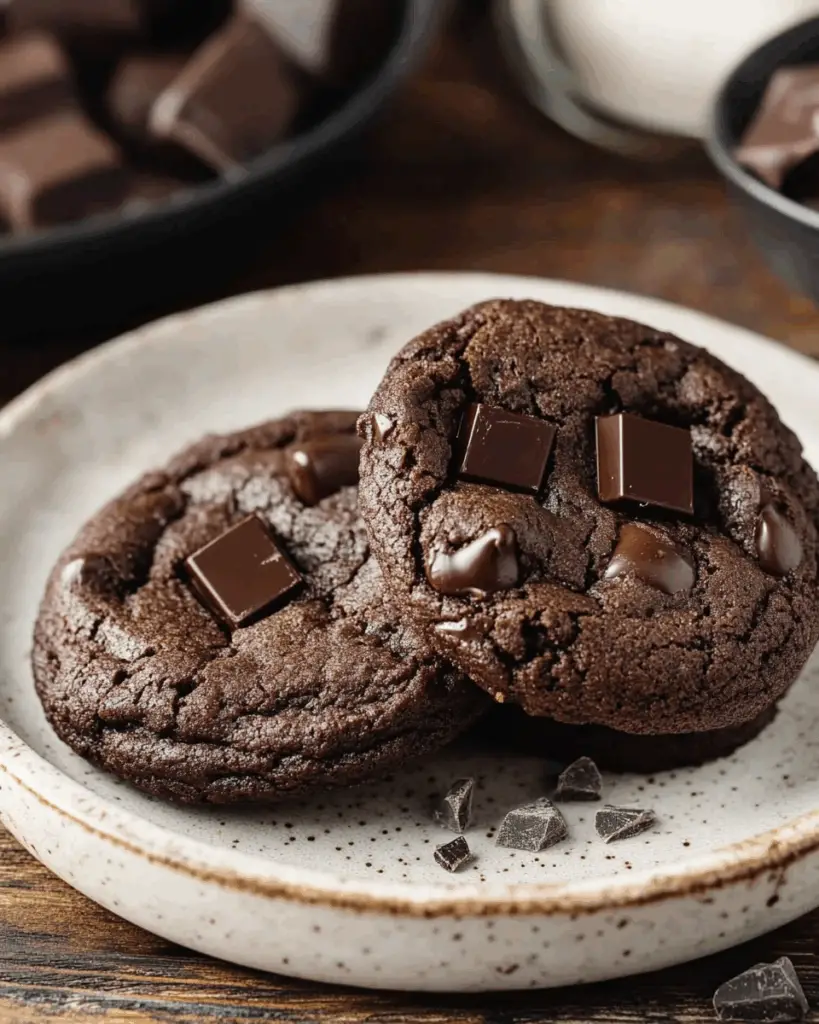 Double Chocolate Chip Chunk Cookies