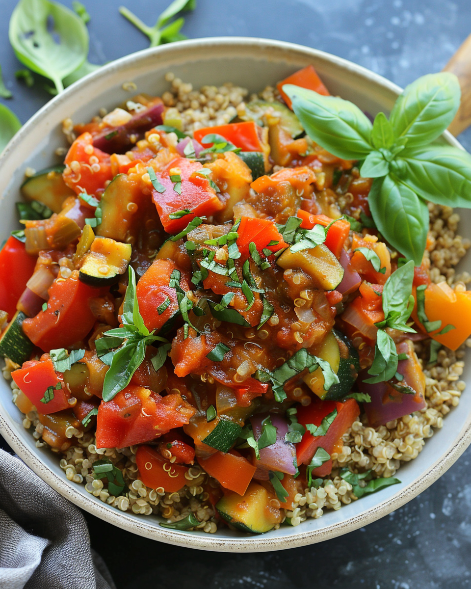 Garden Fresh Ratatouille Bowl – Crockpot Vegetarian