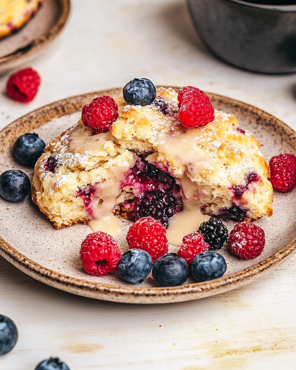 Mixed Berry Garden Scones