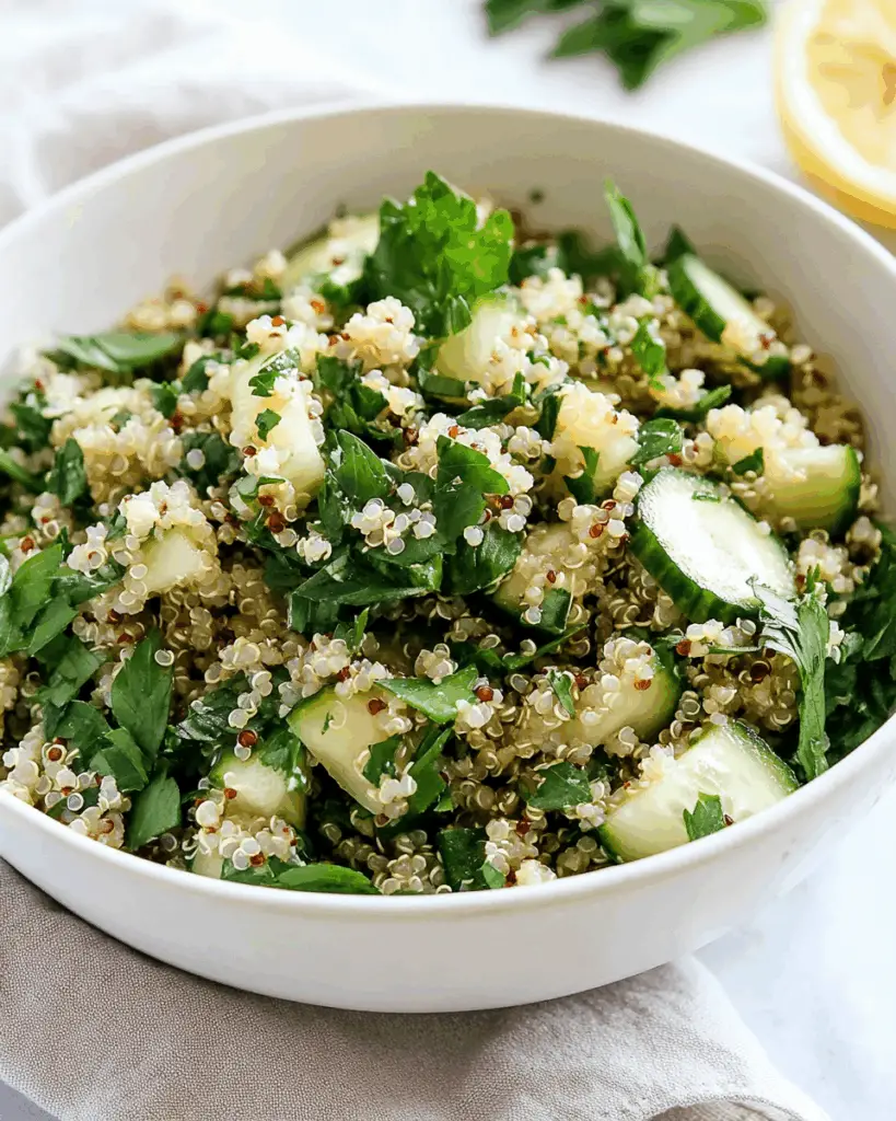 Herbed Cucumber Quinoa Salad