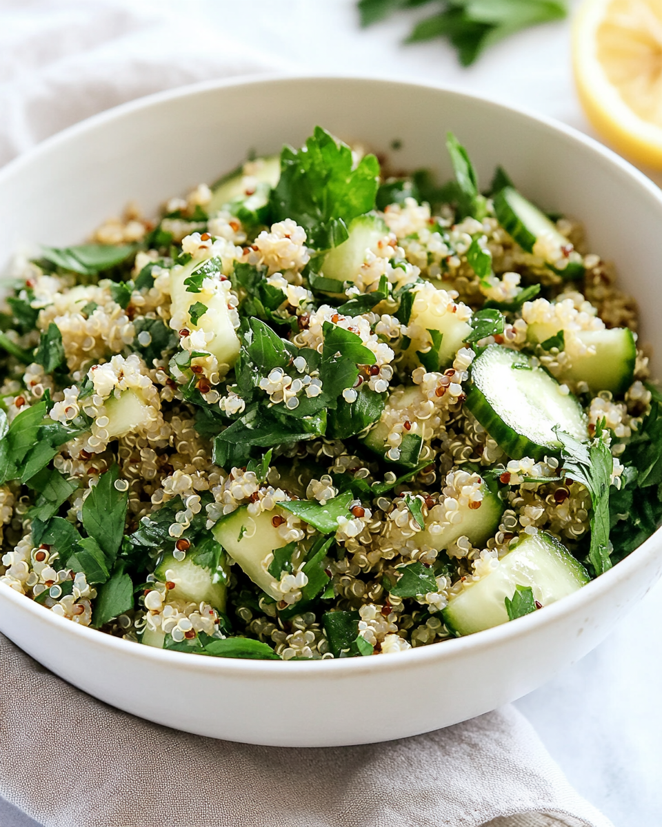 Herbed Cucumber Quinoa Salad