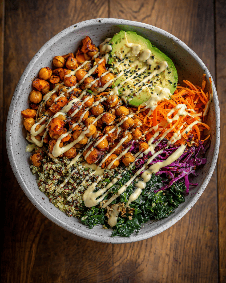 Roasted Chickpea & Kale Buddha Bowl – A Wholesome Vegan Power Bowl
