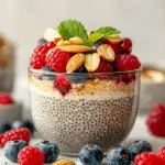 High-Protein Chia Pudding with Berries