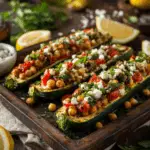 Mediterranean Stuffed Zucchini Boats