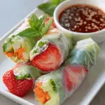 Strawberry Mint Summer Rolls