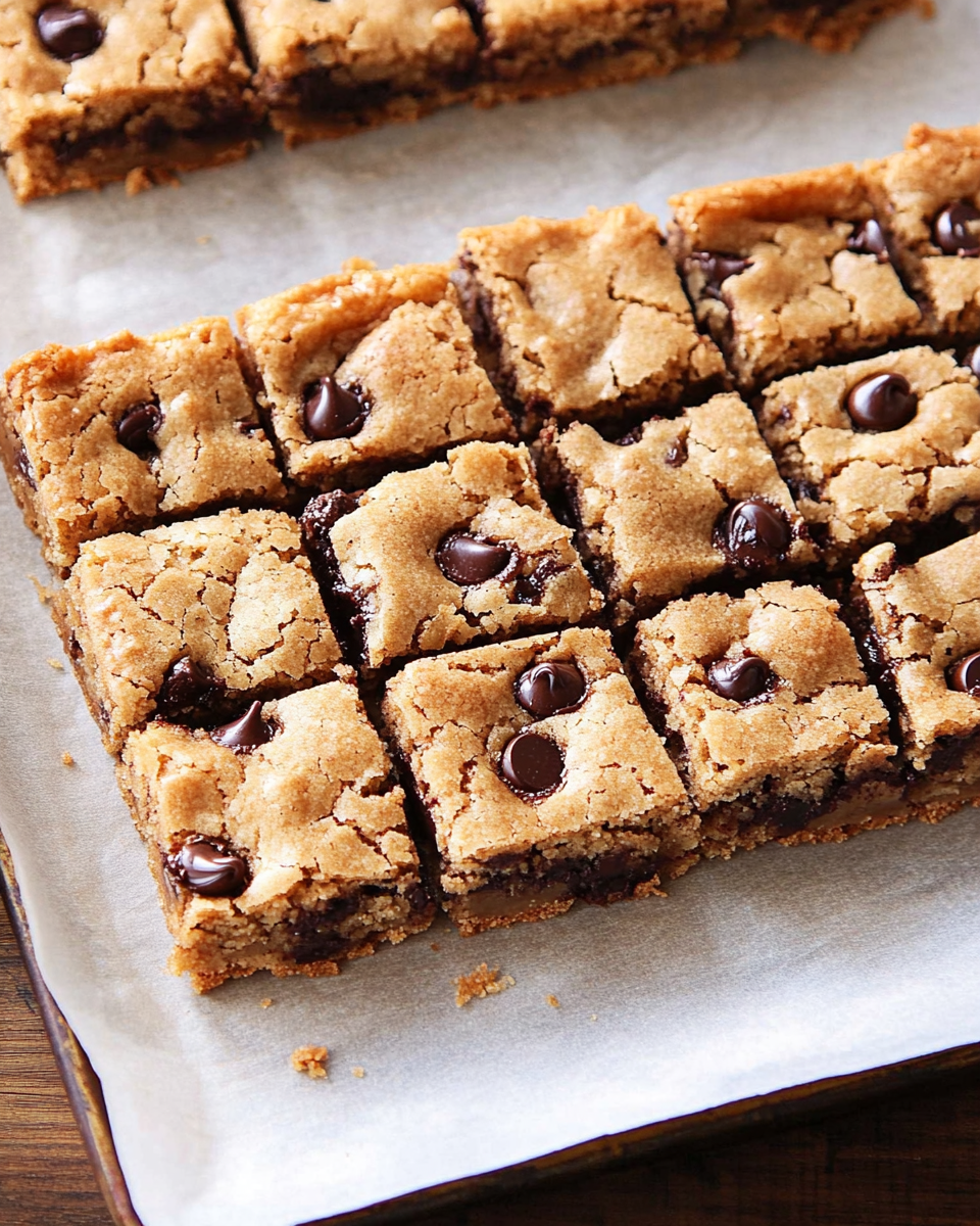 Crispy Edges Chocolate Chip Cookie Bars