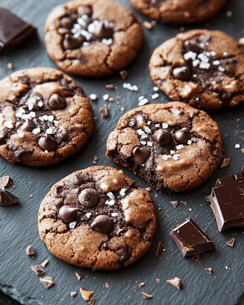 Sea Salt Dark Chocolate Chip Cookies