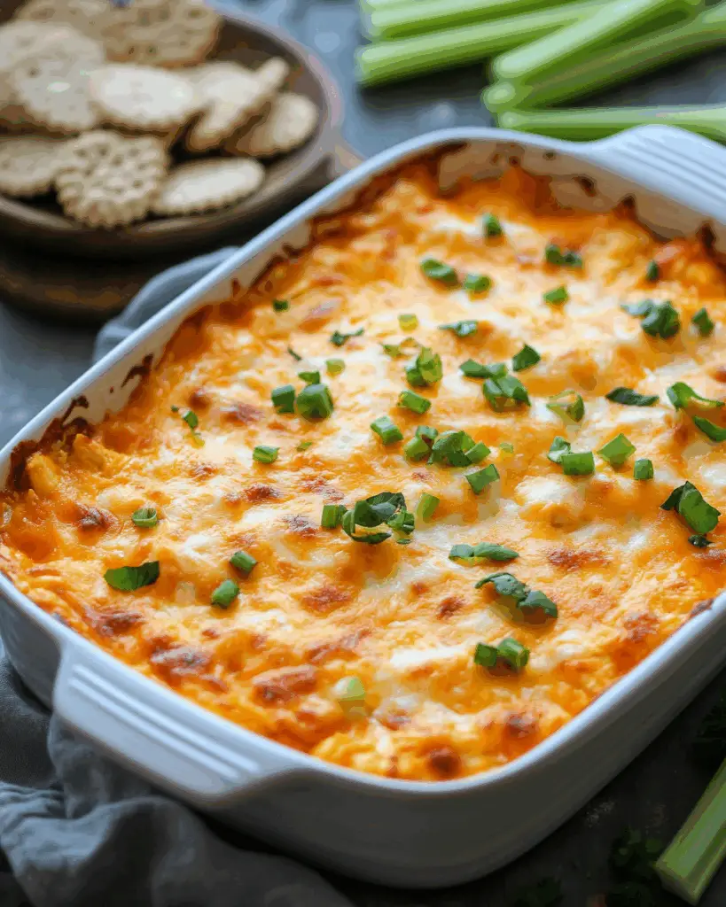 Classic Baked Buffalo Chicken Dip