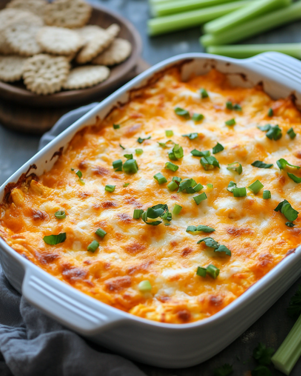 Classic Baked Buffalo Chicken Dip