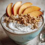 Peach Cobbler Smoothie Bowl