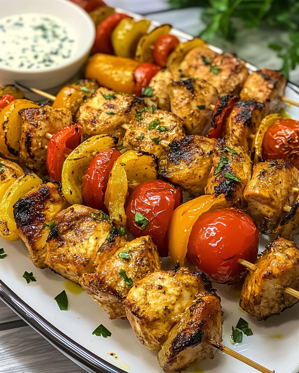 Mediterranean Chicken Kebabs