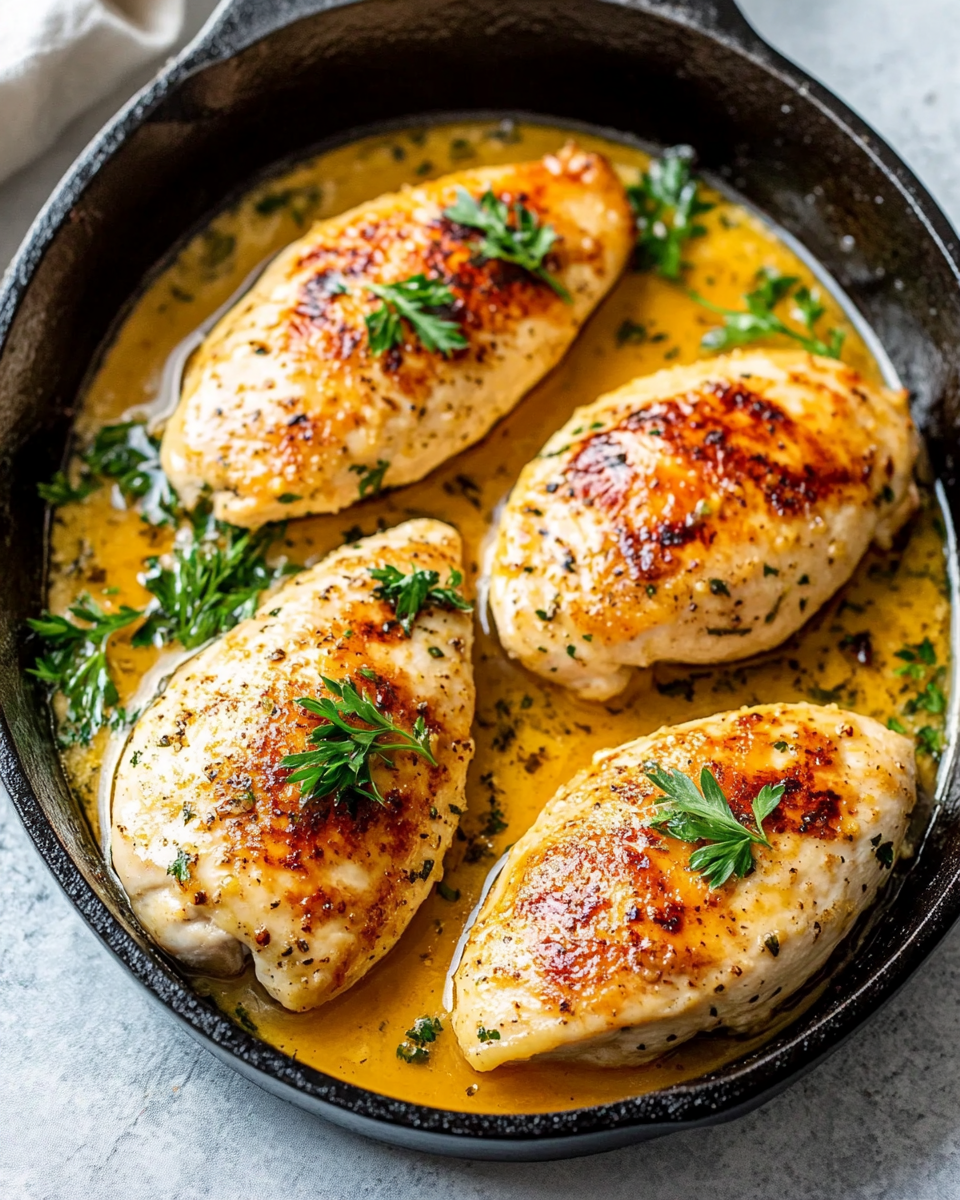 Garlic Butter Baked Chicken Breasts