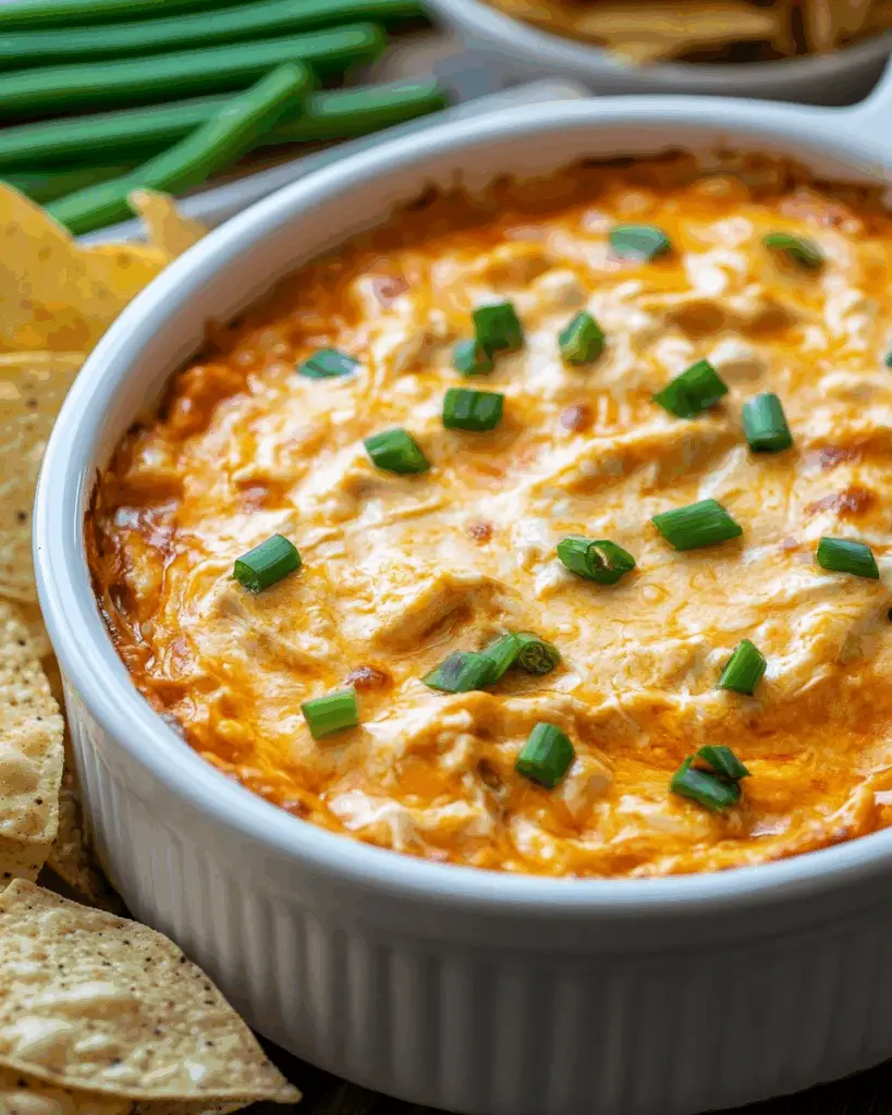 Crockpot Creamy Buffalo Chicken Dip
