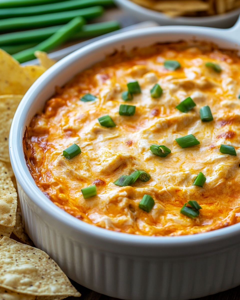 Crockpot Creamy Buffalo Chicken Dip