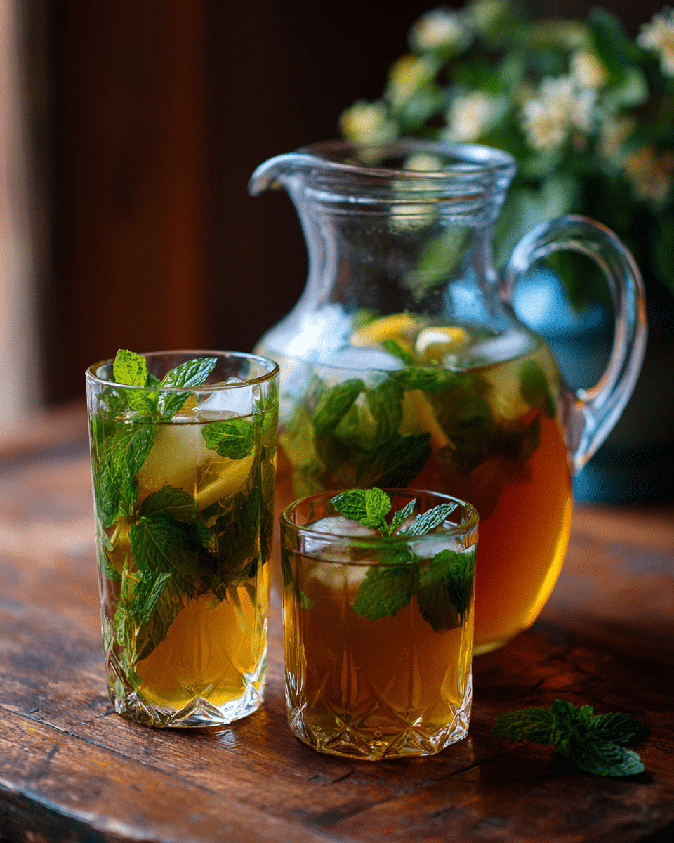 Iced Mint Green Tea