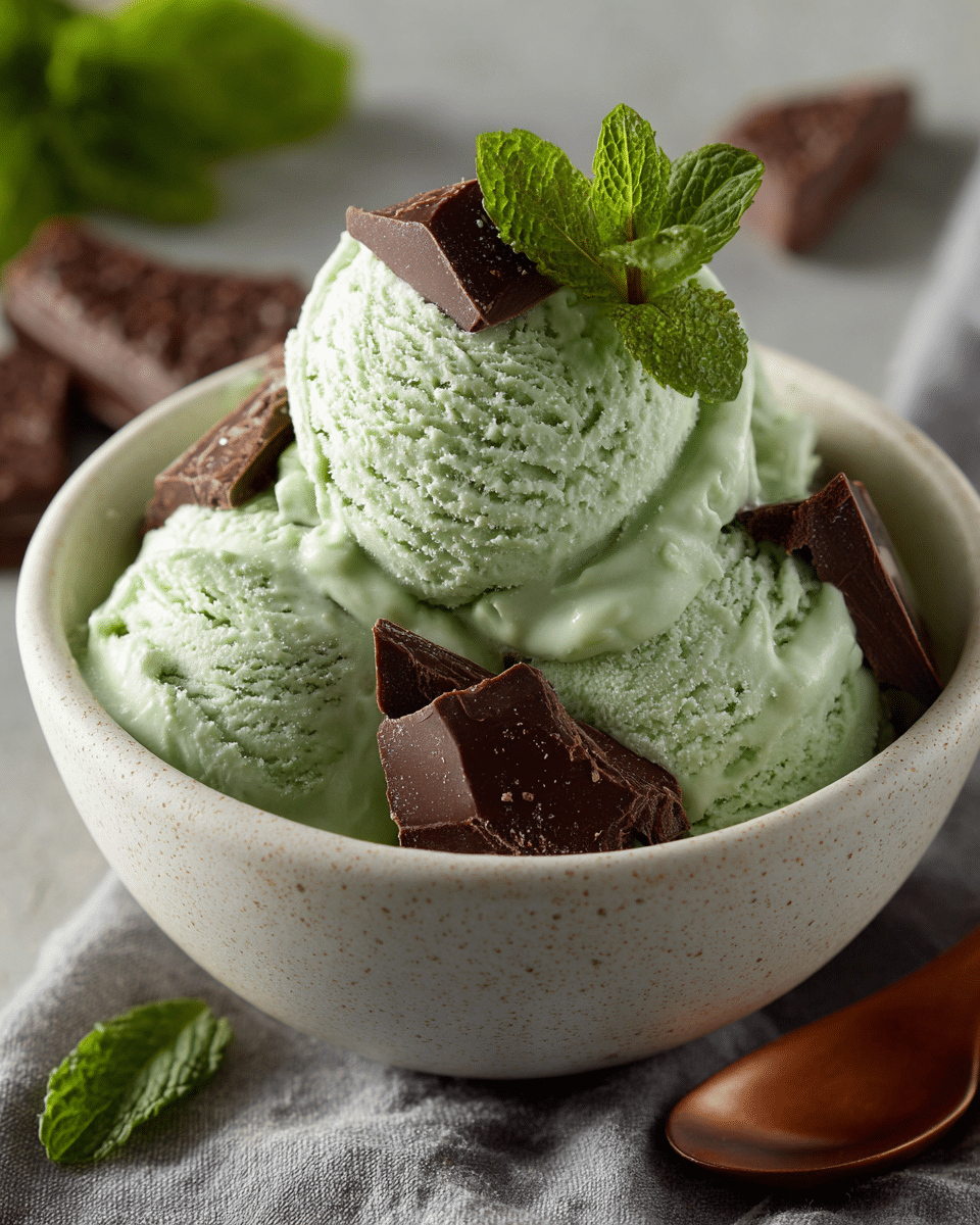 Mint Chocolate Banana Ice Cream