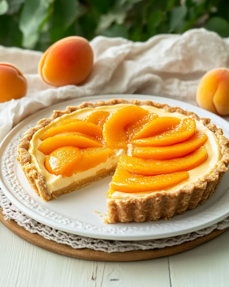 Apricot Cheesecake Tart