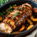 Peach-Glazed Pork Perfection – Crockpot Pork