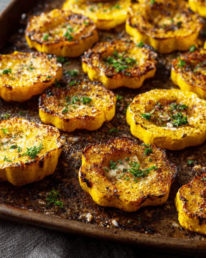 Garlic-Parmesan Roasted Patty Pan Squash