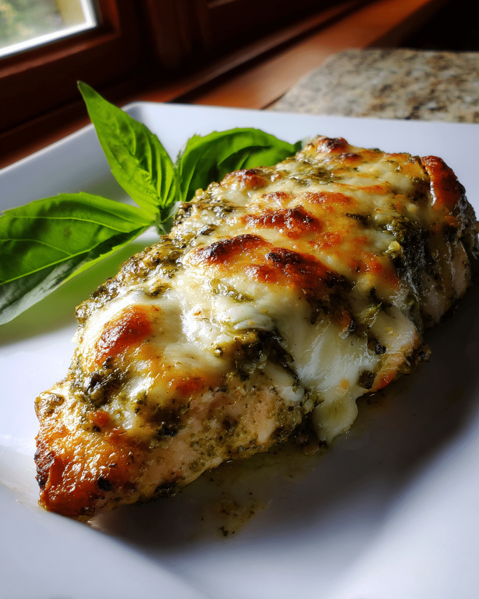 5-Ingredient Pesto Chicken Breast – Fast & Flavorful