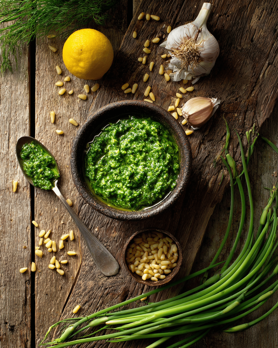 Garlic Scape Pesto – Bold & Fresh Summer Sauce