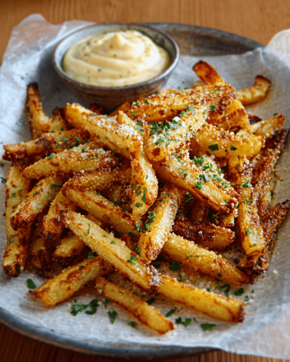 Crispy Kohlrabi Fries – Oven-Baked & Guilt-Free