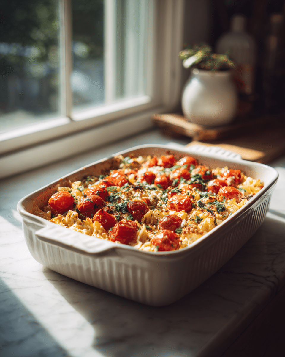 Baked Feta Pasta – Creamy, Tangy & TikTok-Famous