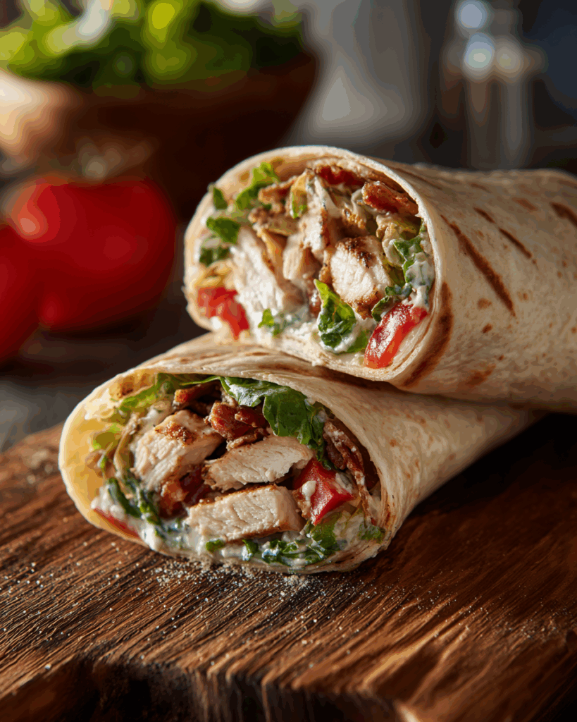 Chicken Caesar Wraps – Quick Lunch or Dinner Idea