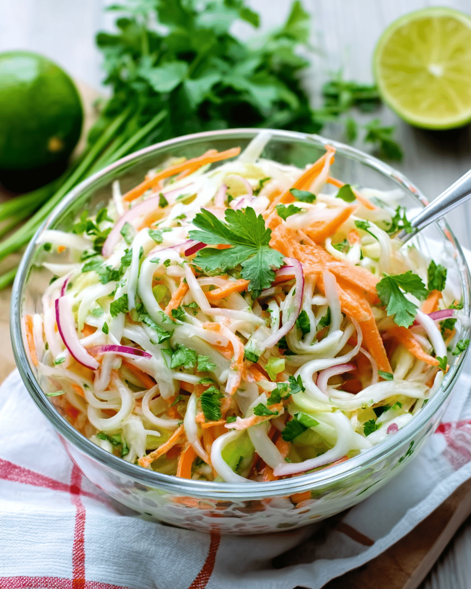 Kohlrabi Slaw – Fresh, Crunchy & Perfect for BBQs