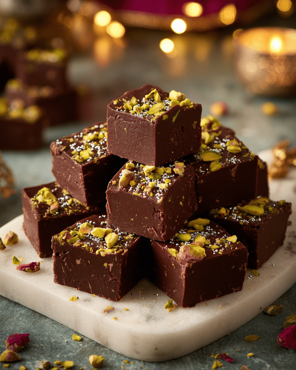 Chocolate Barfi Squares – Modern Twist on a Rakhi Classic